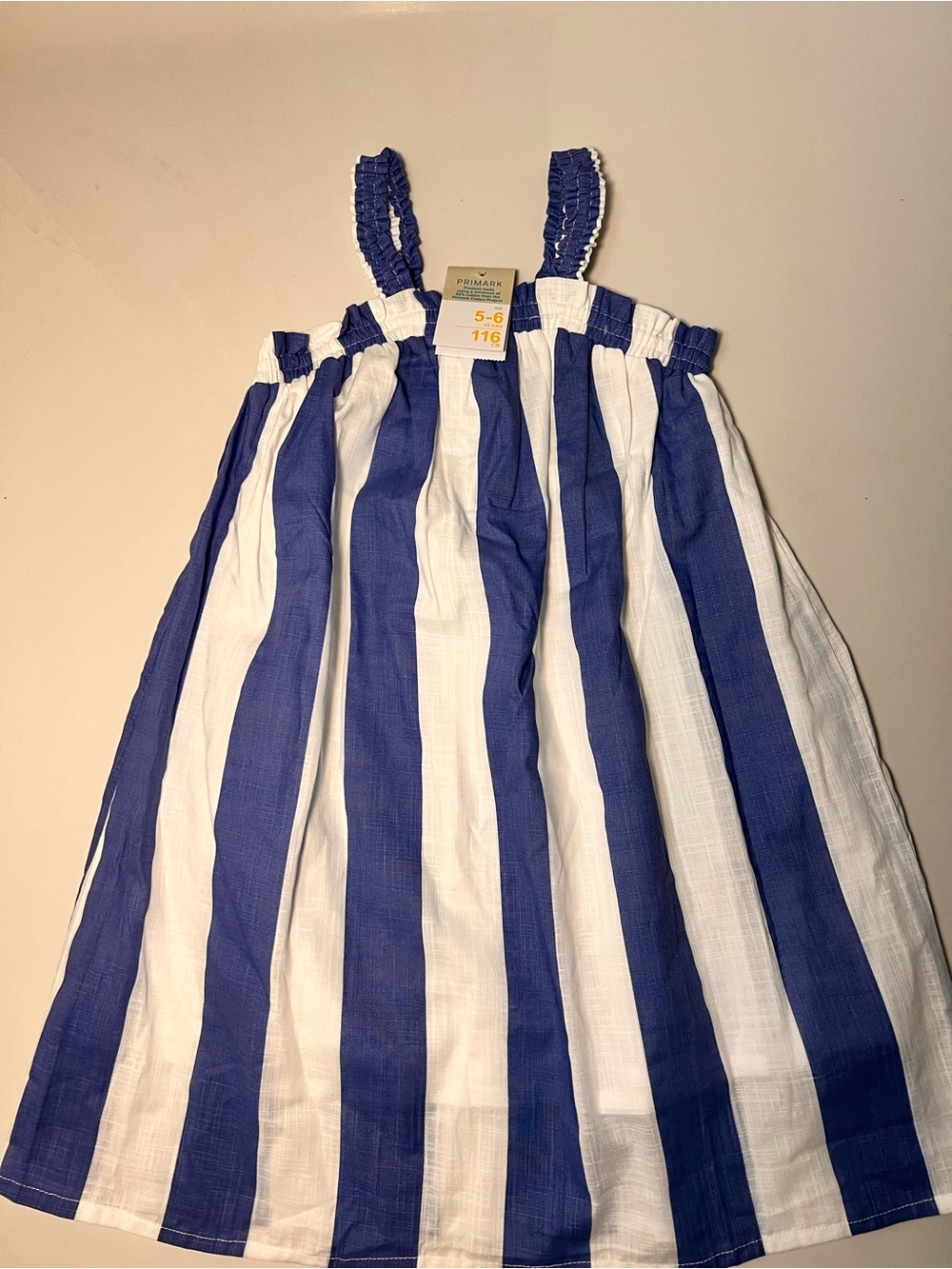 Primark Blue and White Striped Kids Summer Top
